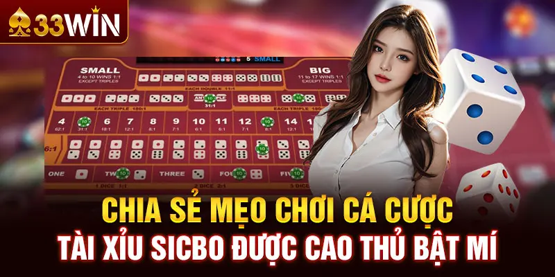 Chia sẻ mẹo chơi cá cược Tài Xỉu Sicbo được cao thủ bật mí